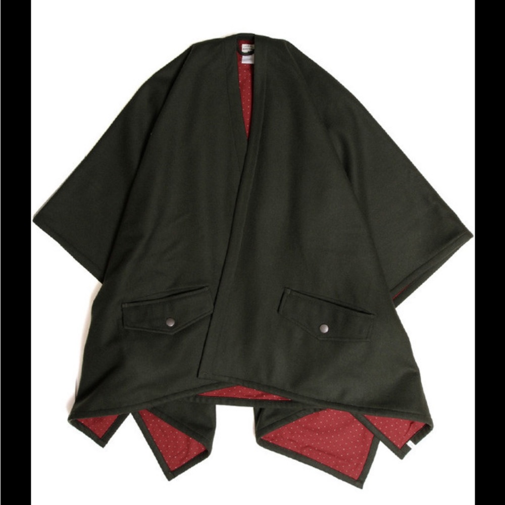 Bridge & Burn Faye Wool Blend Cape Poncho